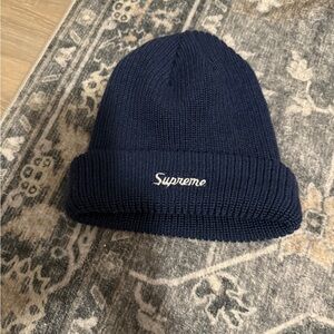 Supreme Dark Blue Knit Beanie